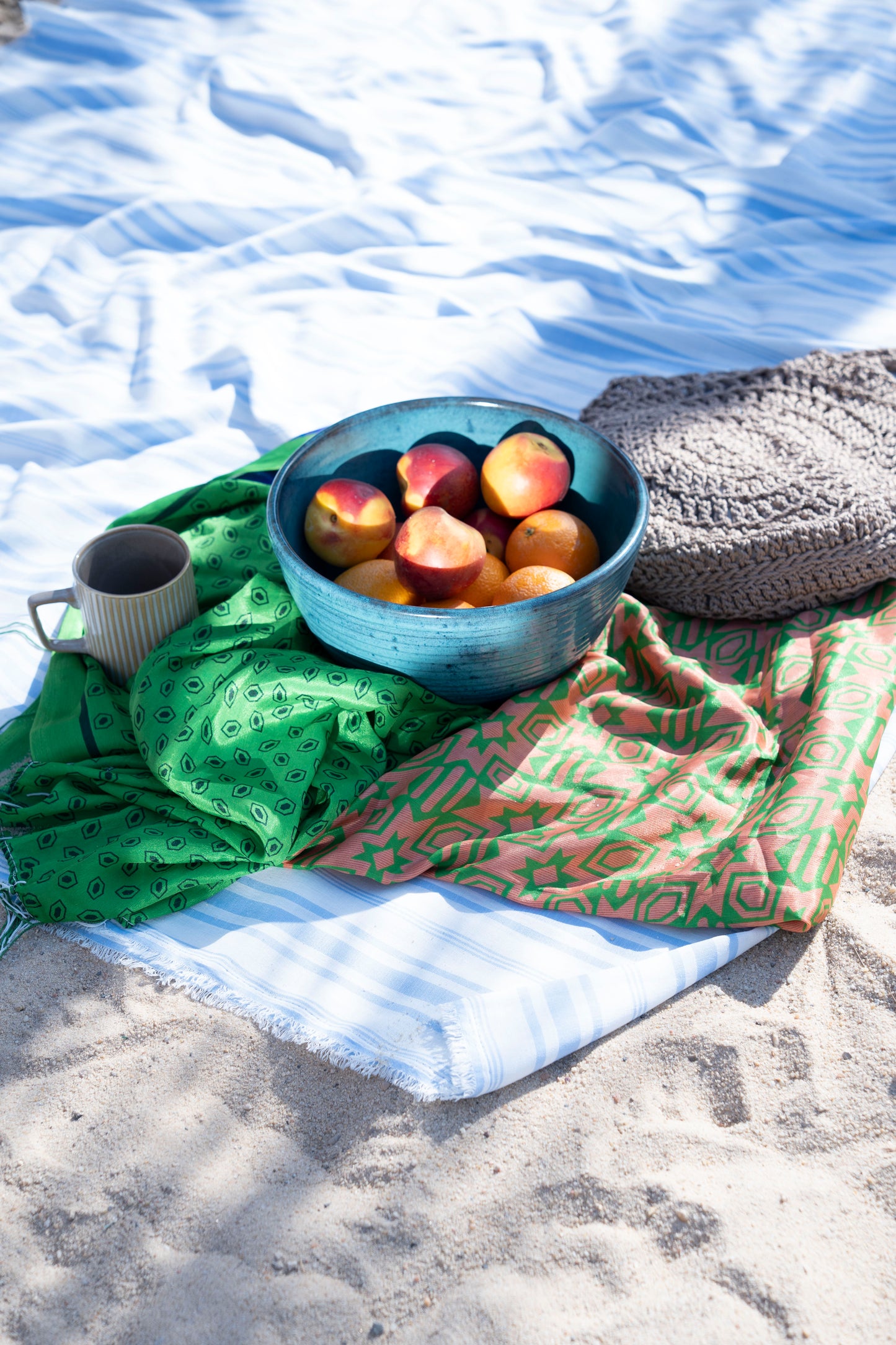 Blue shore bowl