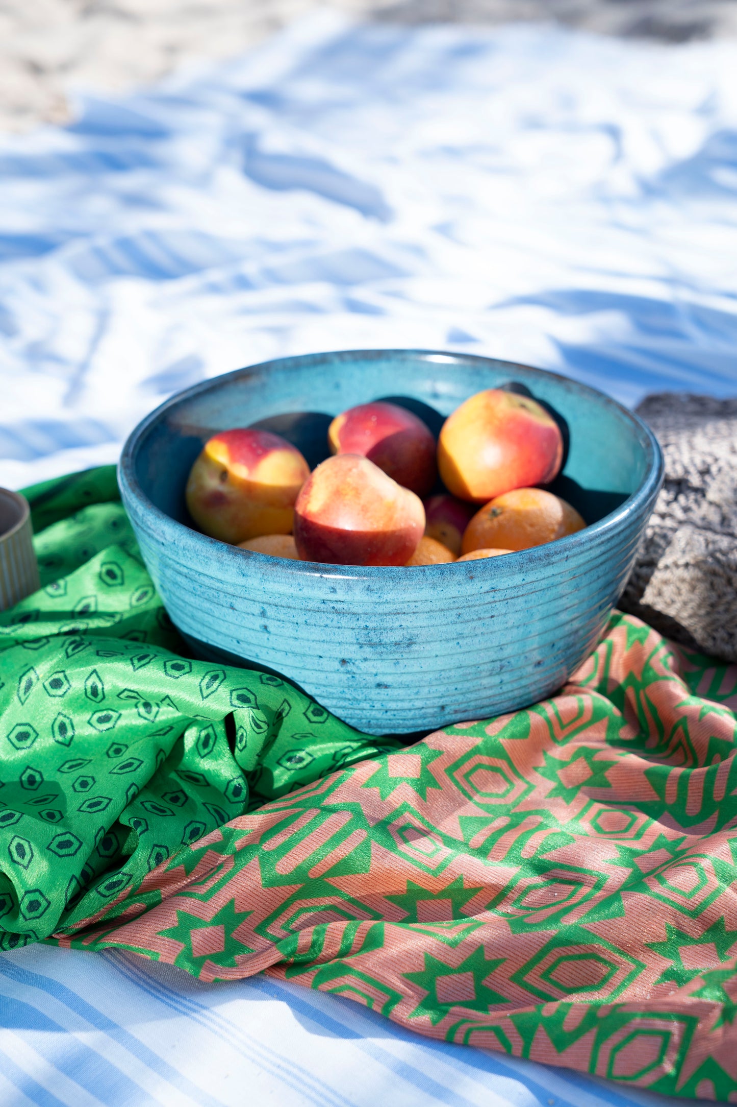 Blue shore bowl