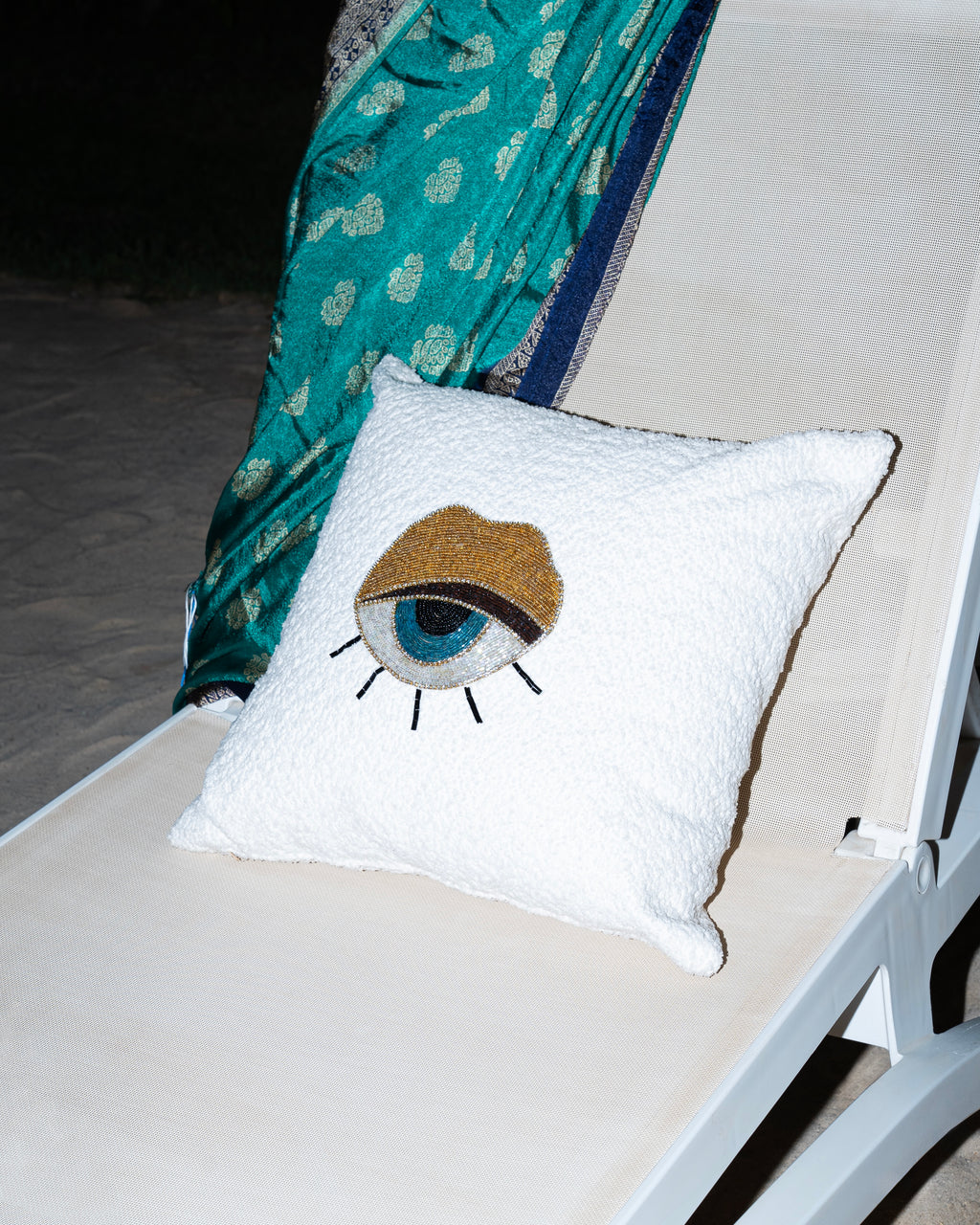 Beaded Eye Cushion
