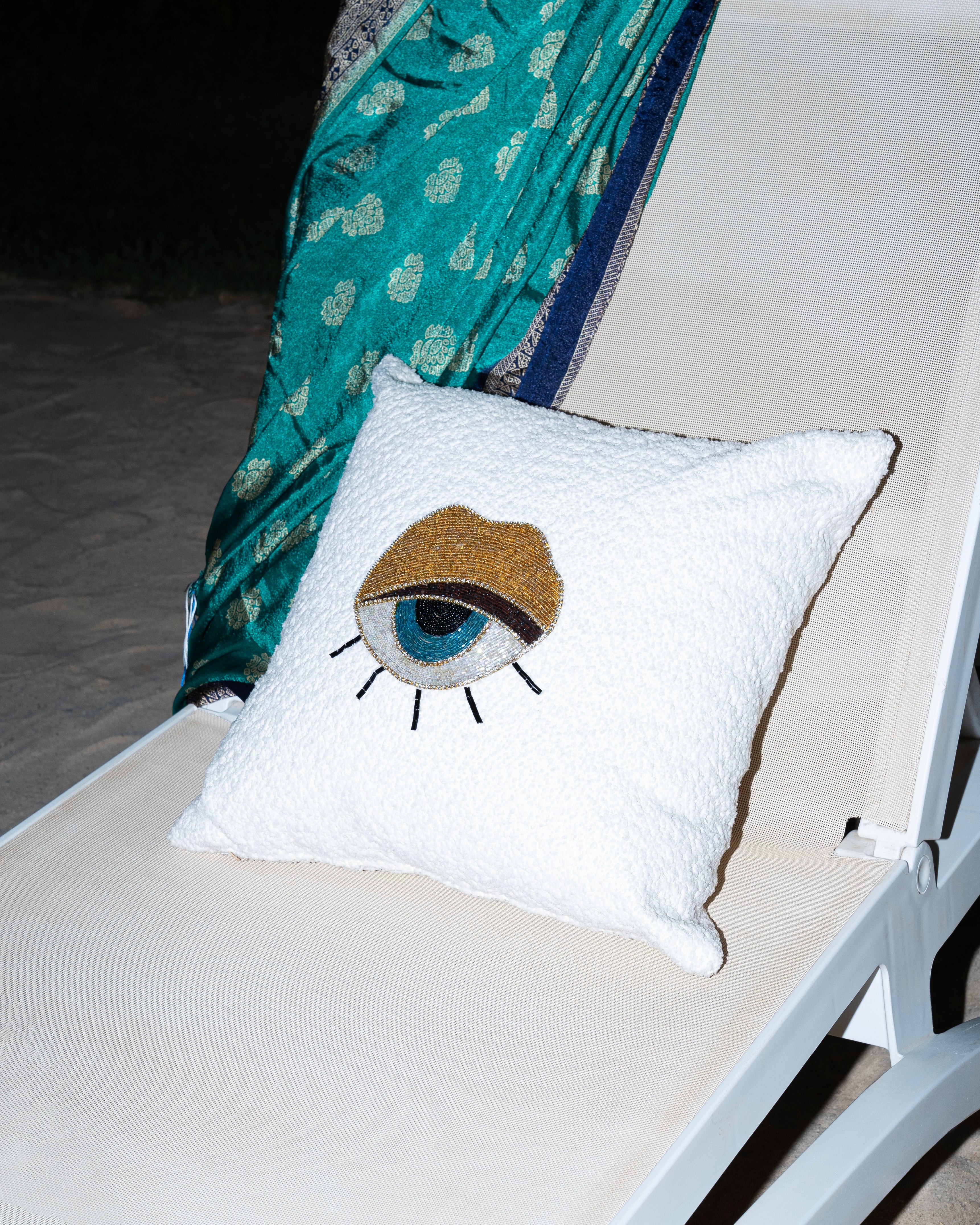 Beaded Eye Cushion