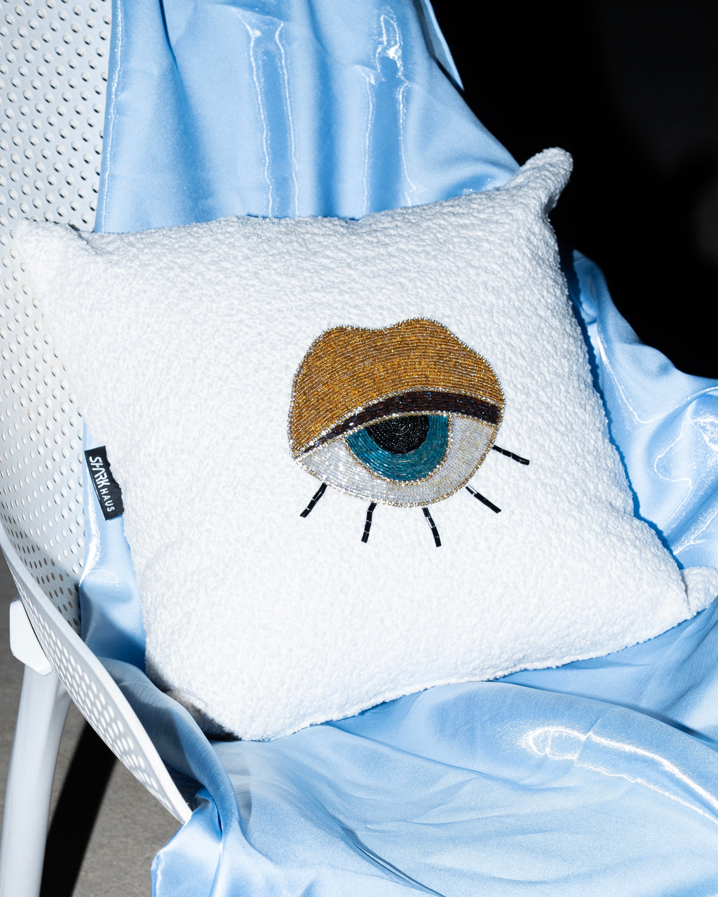 Beaded Eye Cushion