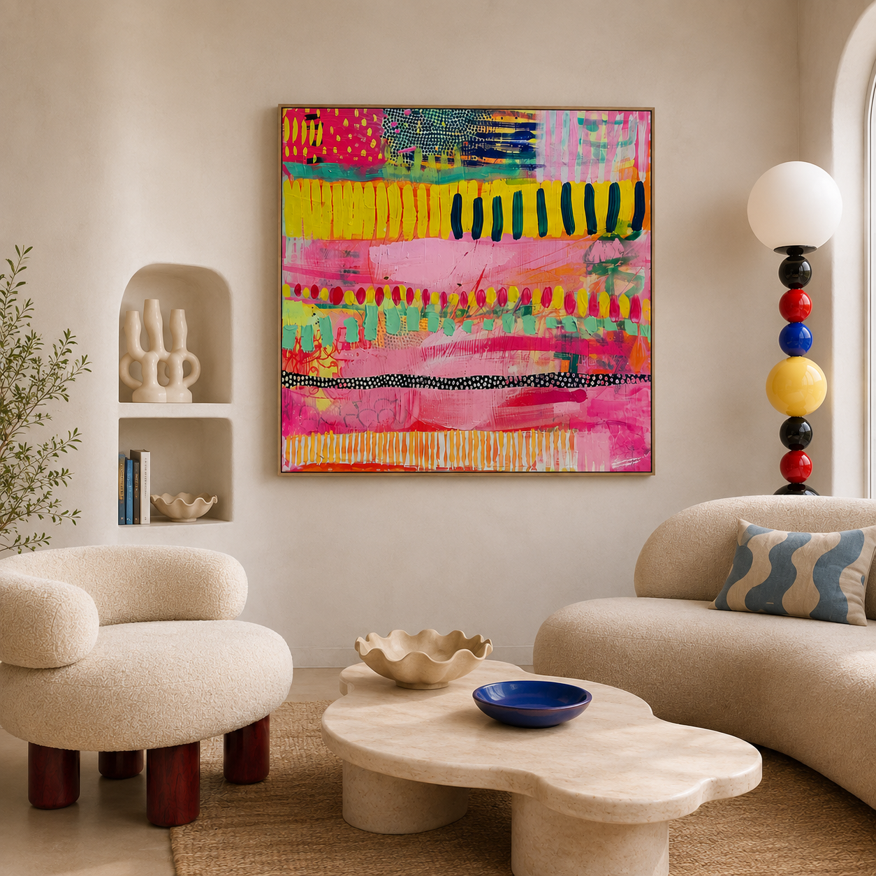 Pink Noise Wall Paint