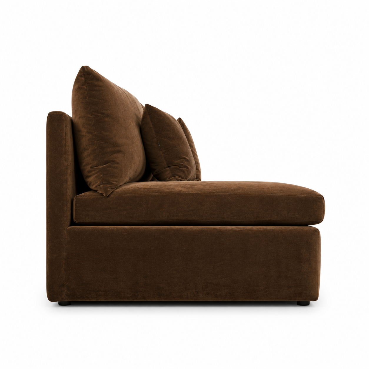 Fluffy Brown Sofa