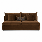 Fluffy Brown Sofa