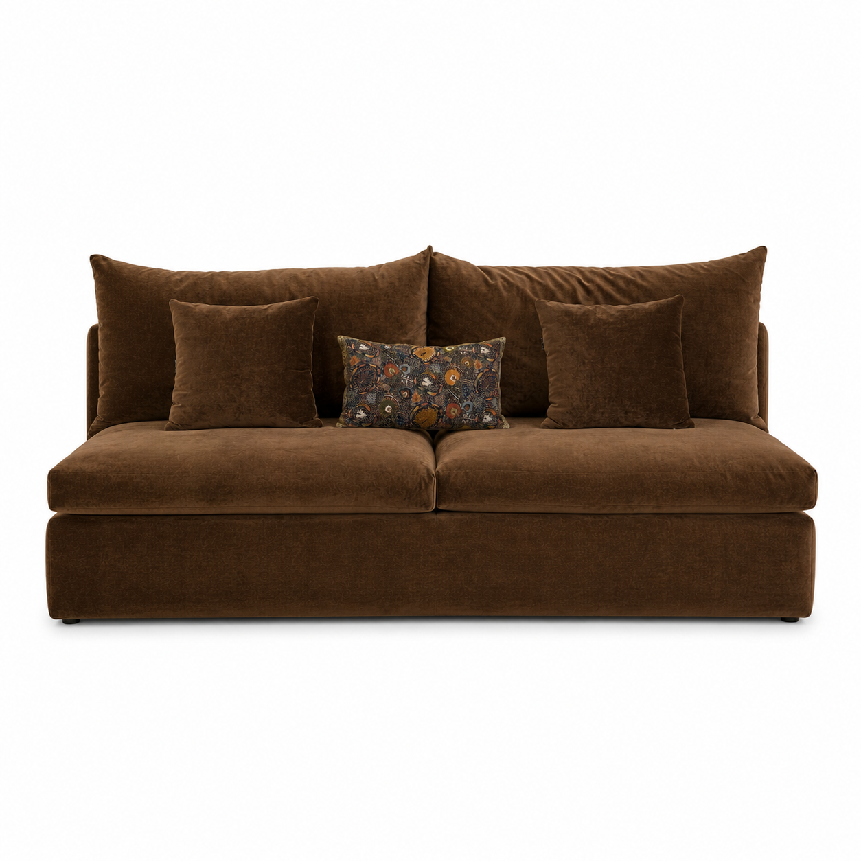 Fluffy Brown Sofa